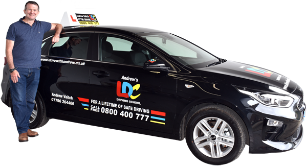 Andrew Veitch's driving school car